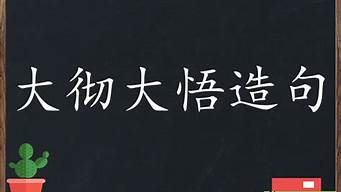 大彻大悟造句10字_大彻大悟造句10字以内