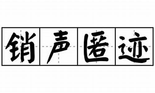 销声匿迹造句30字_销声匿迹造句30字左右