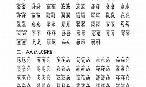 一年级重叠字成语大全